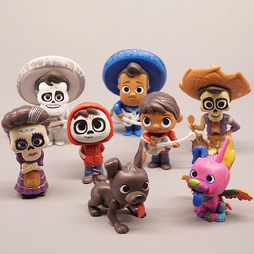8 Unidades/juego De Juguetes Modelo Coco Cute Character Figu