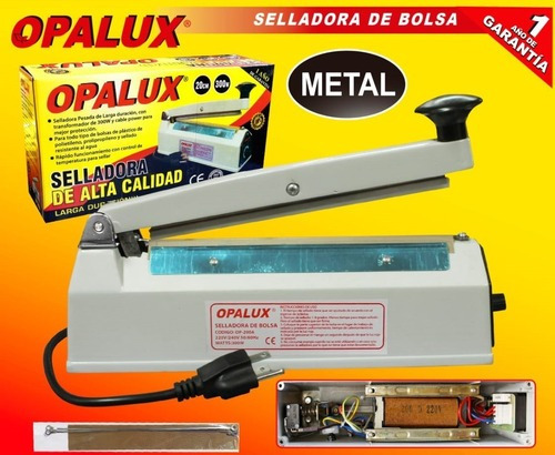 Selladora Industrial De Bolsas 40 Cm Manual - Opalux