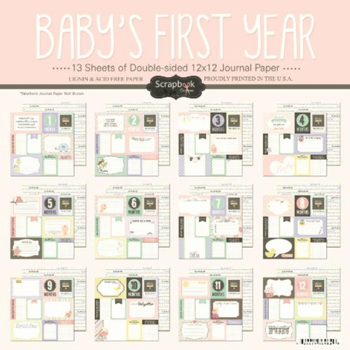 Kit De Álbumes Para Fotos De Los Primeros Meses De Bebé Niña