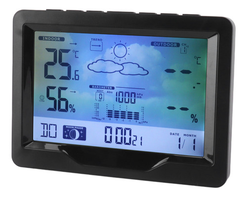 Reloj Meteorológico Con Monitor De Temperatura Y Humedad