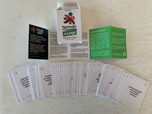 Aprender De Grandes - Juego De Cartas Para Conversar Y Jugar