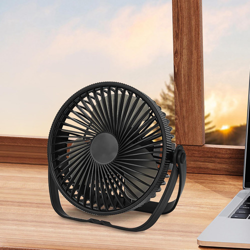 Ventilador Personal Pequeño, Ventilador De Escritorio Negro