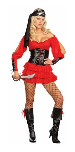 Disfraz Adulto Mujer Pirata Halloween Talla L, Xl