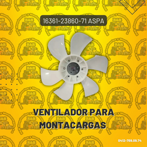 16361-23860-71 Aspa Ventilador Para Montacargas