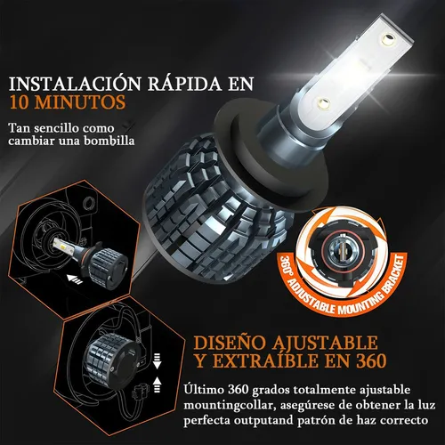 Kit De Faros Led H7 For Yamaha Yzf-r6 03-14 Yzf-r6s 06-09