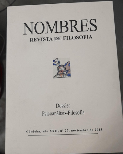 Nombres, Revista De Filosofia N27