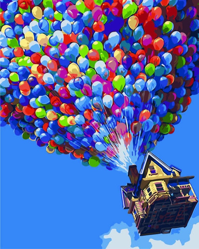 Pinta Por Números Diy Colorful Balloon Komking