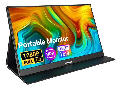 Hotyeah Monitor Portátil, 16.1 Pulgadas 1080p Fhd Monitor Pa