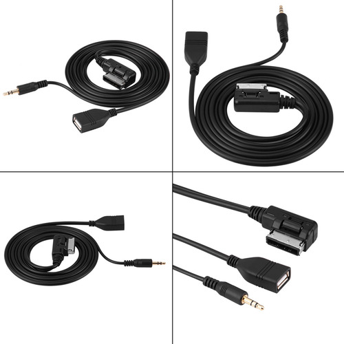 Cable Adaptador Usb Auxiliar De Audio De Coche Para Mercedes