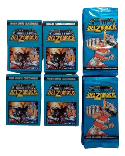 4 Cajas Y 20 Sobres Juego Cartas Los Caballeros Del Zodíaco