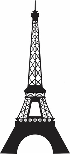 Vinilo Decorativo Torre Eiffel Ifel Paris 130 Cm X 58 Cm