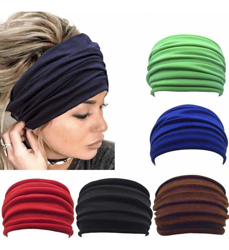 Diademas  De Turbante Anchas, Bohemias, Bandas Para El  Dpm