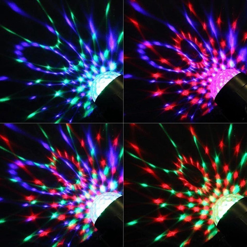Bola De Luces Led Rgb Audioritmica Discoteca Movimiento Ax