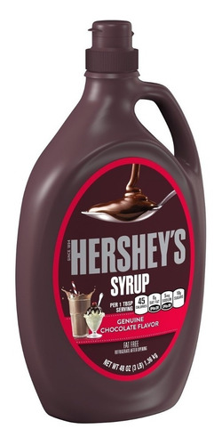 Syrup, Jarabe Americano Importado Hershey's® Chocolate 1.36k