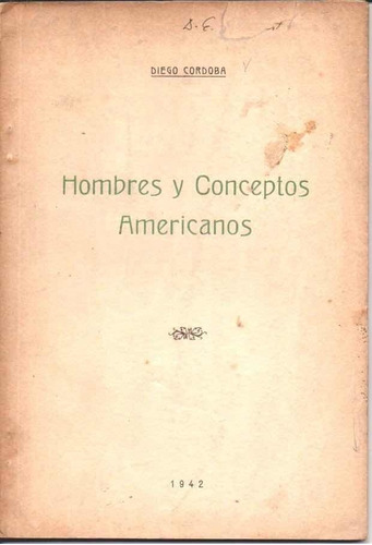 Libro Fisico Hombres Y Conceptos Americanos 1942 Original