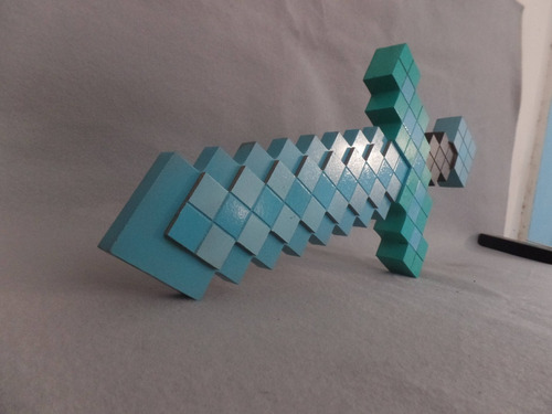 Minecraft Diamond Sword  Echa A Mano En Mdf