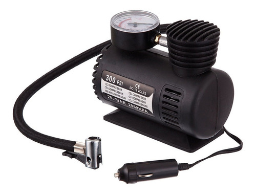 Imagem 3 de 6 de Mini Compressor De Ar Automotivo Multiuso 12v 300psi