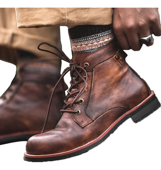 más caligrafía Tomar conciencia Moda Vintage Tacón De Herradura Botas Vaqueras Hombre | Cuotas sin interés