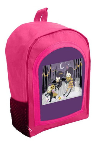 Mochila Infantil Rosa Nena Nene Halloween Tt21