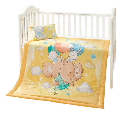Set De Edredon Con Almohada Regina Cunero Bebé Cobertor