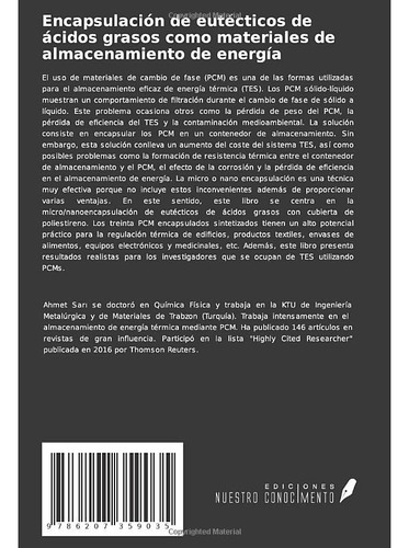 Encapsulacion De Eutecticos De Acidos Grasos Como Materiales