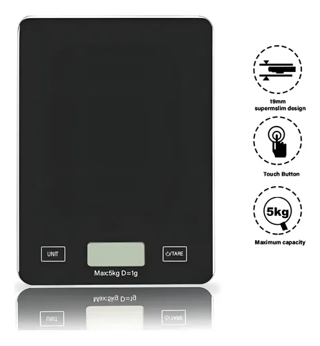 Gramera Digital Pesa Gramera Cocina Pesa Alimentos 5kg/0.01g