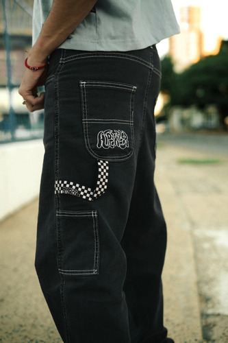 Jean Carpintero Semi Elastizado Streetwear