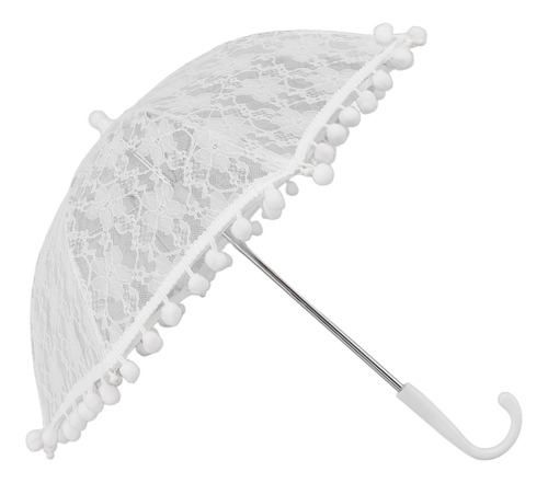 Paraguas Nupcial Vintage Para Bodas, Parasol De Encaje Blanc