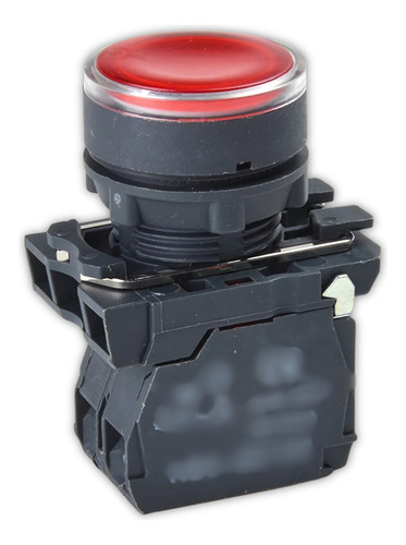 Botão Pulsador Iluminado 220v Vermelho Xb2-bw3462