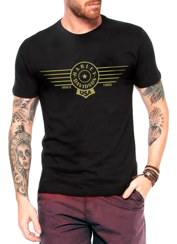 Camiseta Motorcycle Harley Davidson Vintage Icon Plus Size