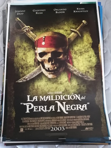 Afiche-póster De Película De Cine Original Piratas De Caribe