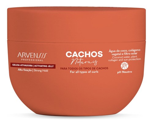 Kit Arvensis Cachos Ativador Crespos 500ml + 2 Geleia Alta
