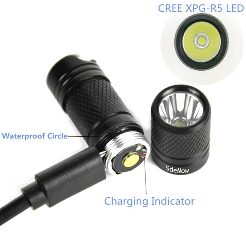Mini Llavero Linterna Con Micro Usb Recargable Mini Linterna