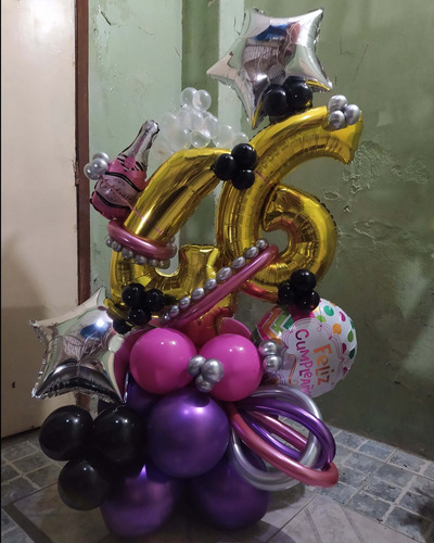 Imagen 5 de 10 de Arreglos Con Globos Para Cumpleaños Aniversario Bouquet