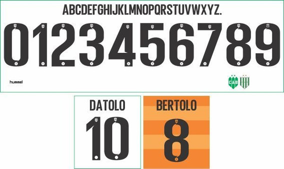 Numeros Vectorizados Tipografias Para Jerseys De Futbol Numeros