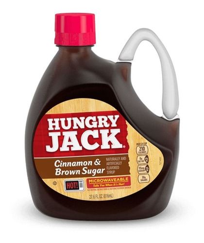 Calda P/ Panqueca E Waffle Hungry Jack Canela Açúcar Mascavo