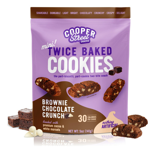 Galletas Italianas Biscotti Brownie Chocolate Crujiente 100g