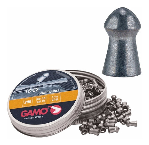 Imagen 2 de 10 de Balines Gamo Ts-22 5.5 Mm X200 - Caza - Aire Comprimido Co2