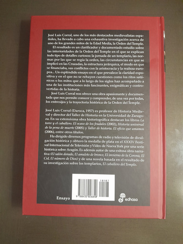 Breve Historia De La Orden Del Temple - Jl Corral - Edhasa
