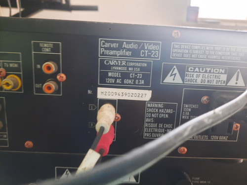 Amplificador E Pré Carver (Usado)