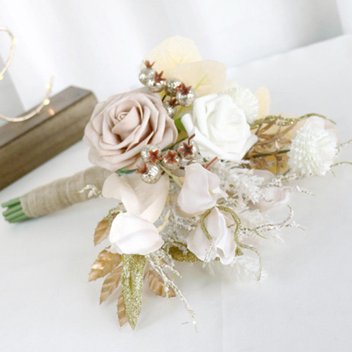Ramo De Boda Flores Artificiales Flores De Seda, Ramo De