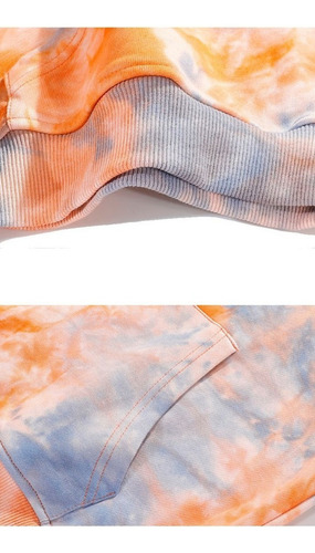 Sudadera Con Capucha 85% Algodón Tie Dye Hombres Sudaderas C