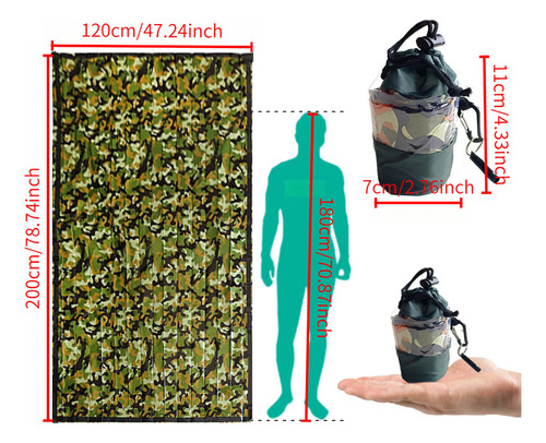 Nuevo Saco De Dormir Ligero De Emergencia For 1-2 Personas