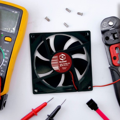 Imagen 6 de 8 de Turbina Cooler Fan Bosser Dc 24v 3,5 Pulgadas 92x25 Mm Buje