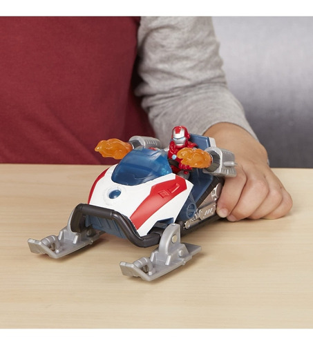 Marvel Super Hero Adventure Iron Man Moto Nieve Playskool