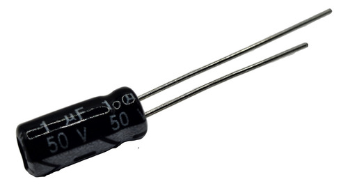 Capacitor Electrolítico 1uf 50v, 105 °c ( 50 Piezas )