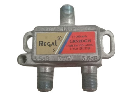 Splitter De 2 Vias, 5 - 1000mhz Regal Coaxial (2 Unidades)