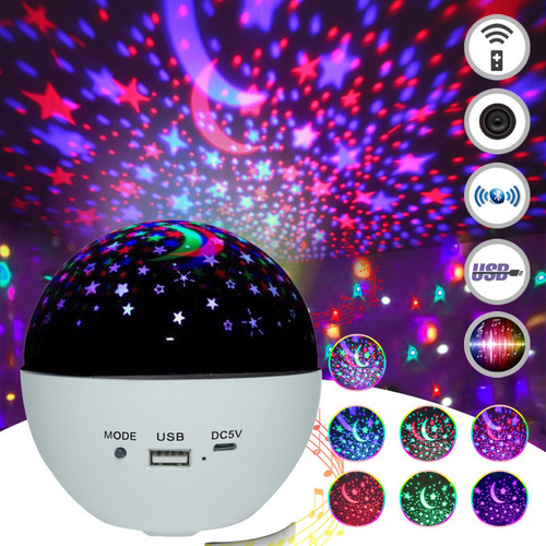 De Proyector Star Projector Galaxy Led Con Luz Nocturna,