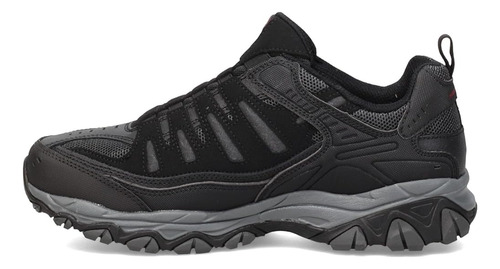 Mocasín Skechers Para Hombre Afterburn M. Fit Wonted, Negro/