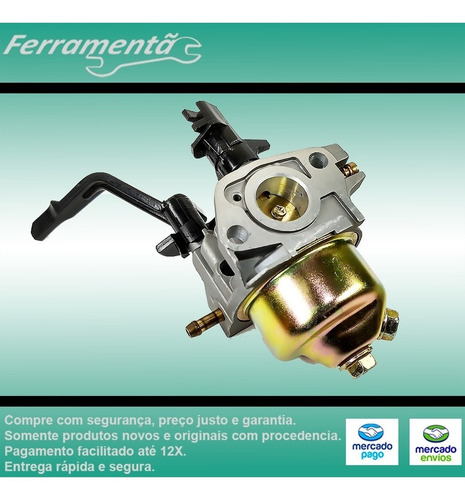 Imagem 2 de 6 de Carburador Gerador 4t Gasolina 2,5kva Até 3,5kva Uso Geral